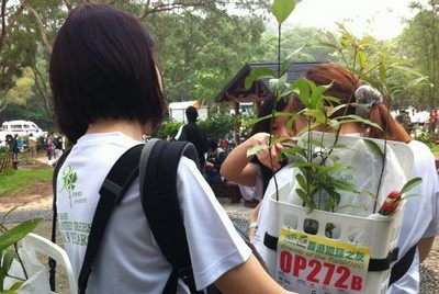 每組植樹隊伍都需要設計和制造承載用具，運送樹苗和種植工具到指定植樹場。