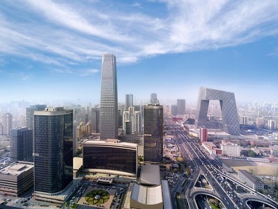 北京國(guó)貿(mào)大酒店位于中國(guó)國(guó)際貿(mào)易中心這座330米高的摩天大廈內(nèi)。