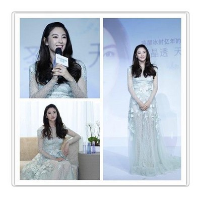 張雨綺以其驚艷的“無死角美麗”，詮釋凝潤、晶透、柔滑的天寵冰肌