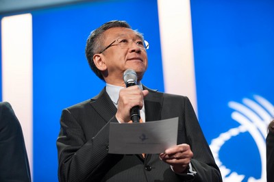 安利公益基金會(huì)常務(wù)副主席，安利（中國(guó)）總裁黃德蔭在克林頓全球倡議年會(huì)演講