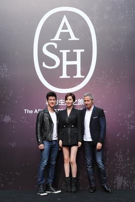 左起：李治廷先生、李多海小姐、<br />ASH品牌設計師Patrick Ithier先生